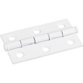 Hardware Resources Bright White 2-1/2"x1-1/2" Single Half Swaged Butt Hinge 33527BWH